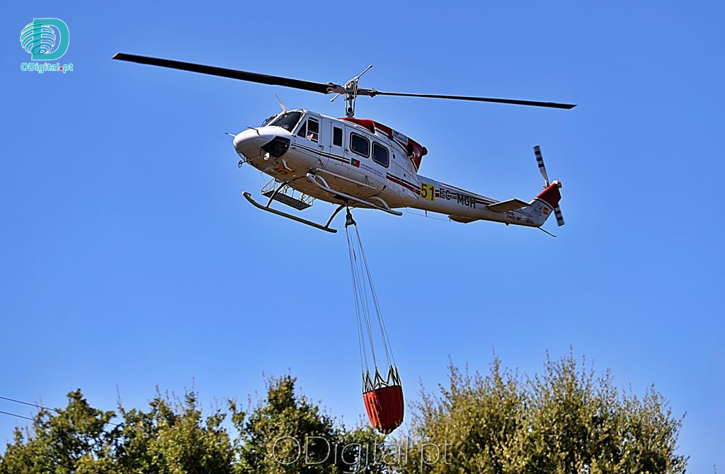 Incêndio com meio aéreo