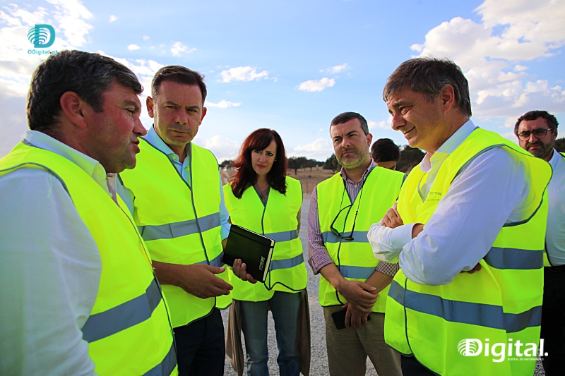 Montenegro visita às obras