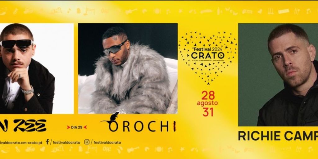 Van Zee, Orochi e Richie Campbell confirmados no Festival do Crato