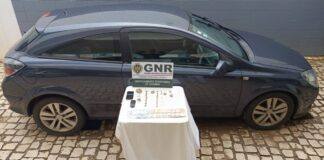 GNR detém homem em Odemira com mais de mil doses de droga no carro