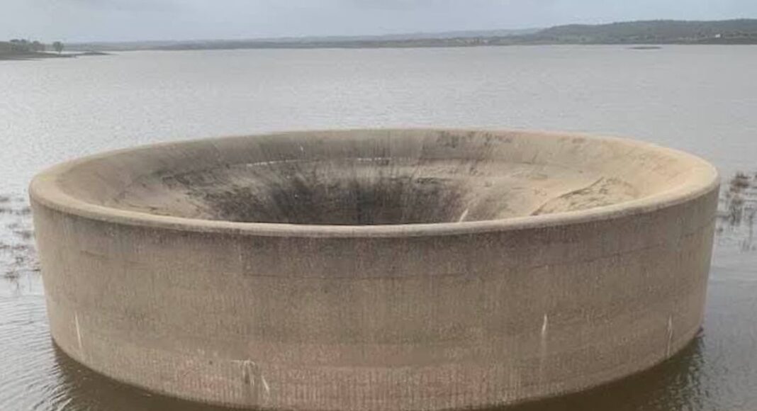 Mau tempo: Barragens alentejanas do Monte da Rocha e Santa Clara quase cheias