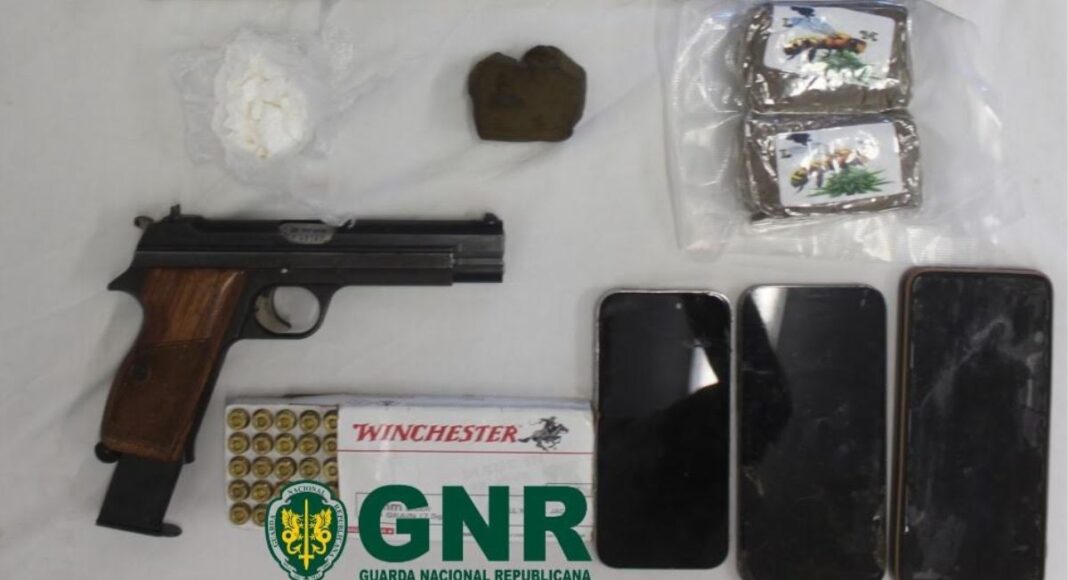 Mais de 600 doses de droga e arma apreendidas em Odemira