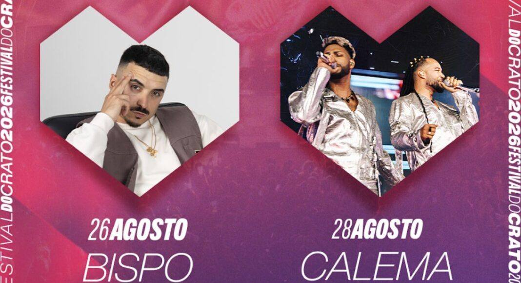 Bispo e Calema confirmados no Festival do Crato 2026