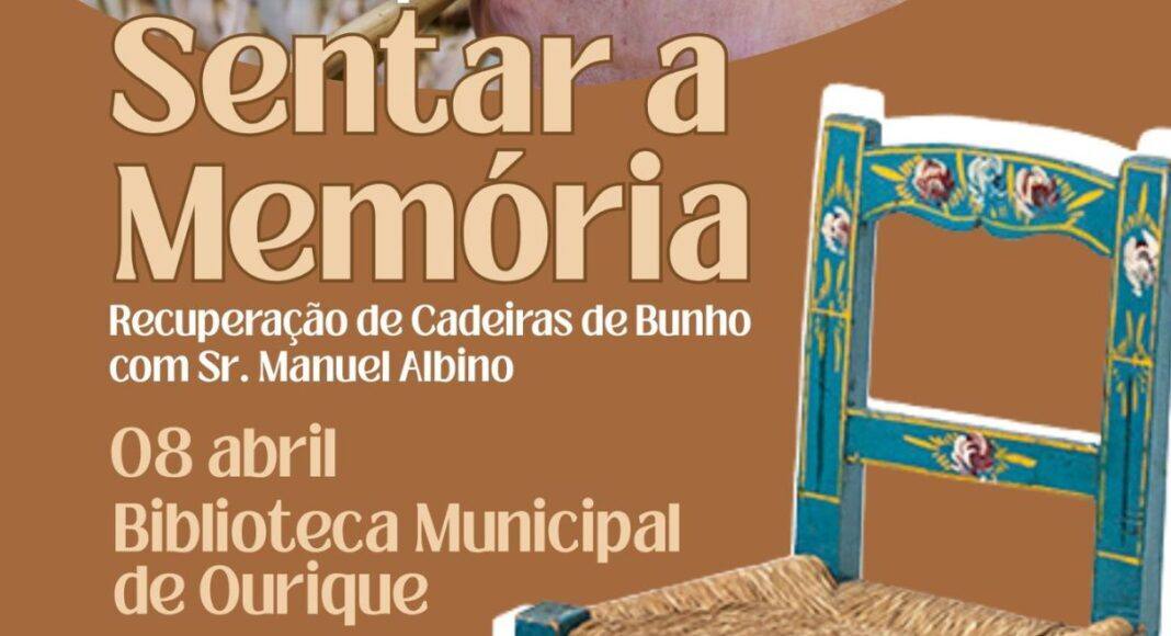 Ourique recebe workshop de recuperação de cadeiras de bunho na Biblioteca Municipal