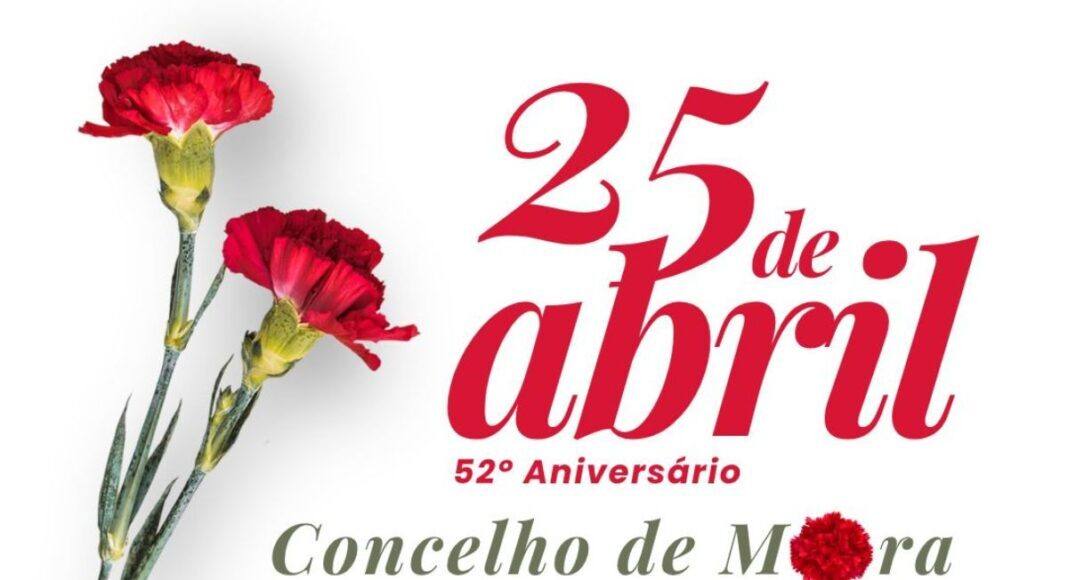 Mora assinala 52.º aniversário do 25 de Abril com programa nas freguesias e sessão solene