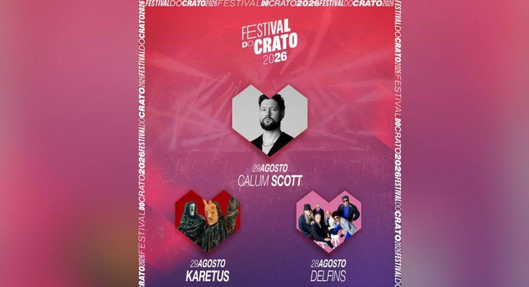 Festival do Crato completa programação e junta Calum Scott aos Delfins